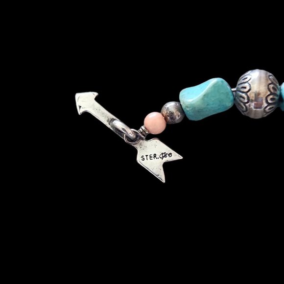 Carolyn Pollack Turquoise/Coral Necklace - Picture 15 of 15